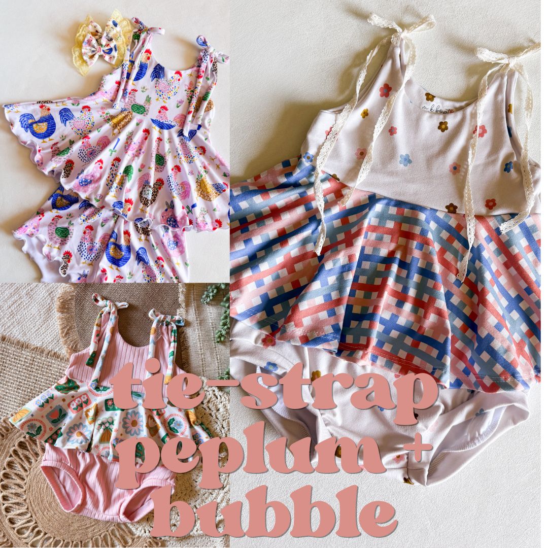 Tie-Strap Peplum & Bubble