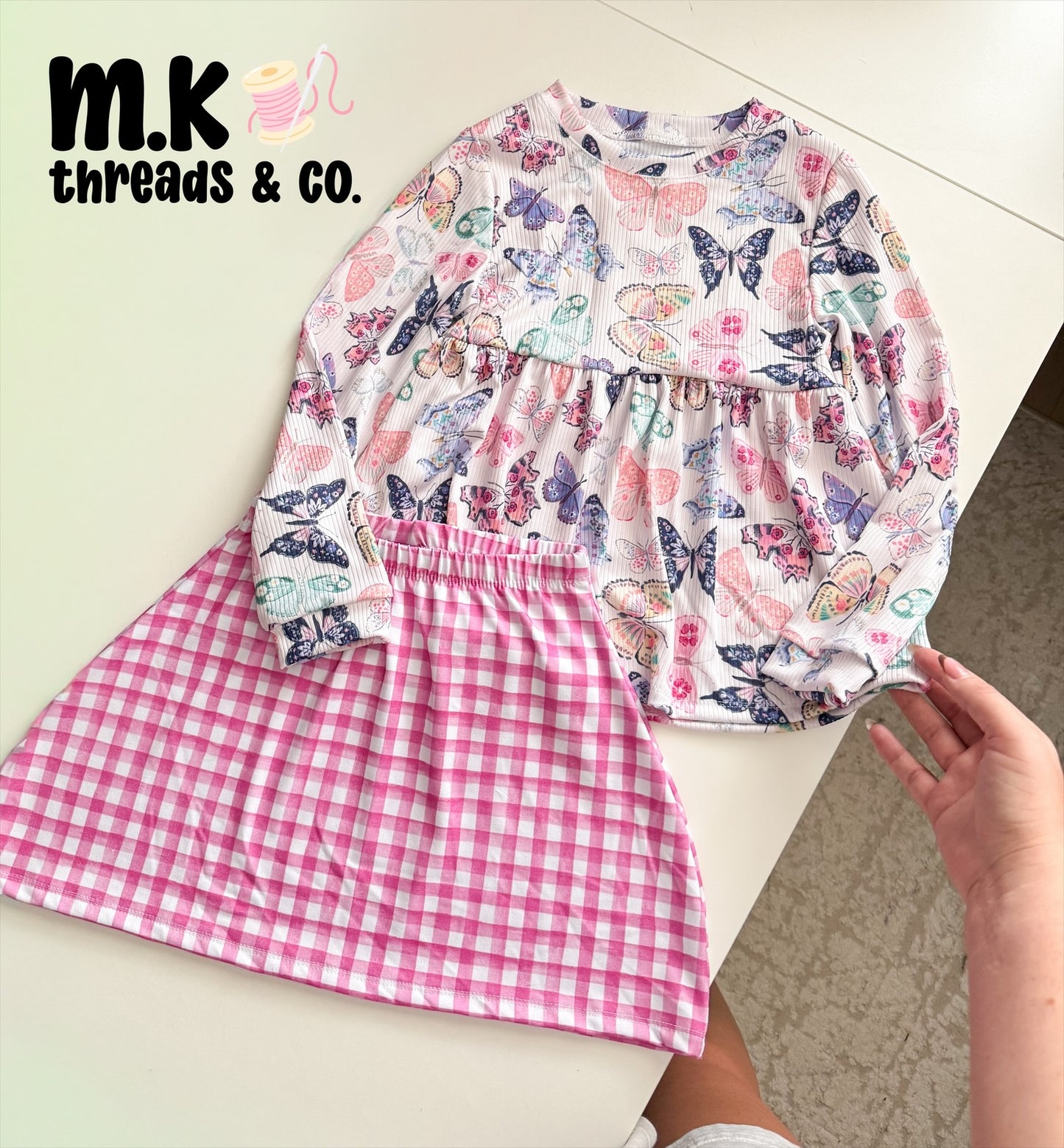 7/8Y Babydoll Peplum & Basic Skirt