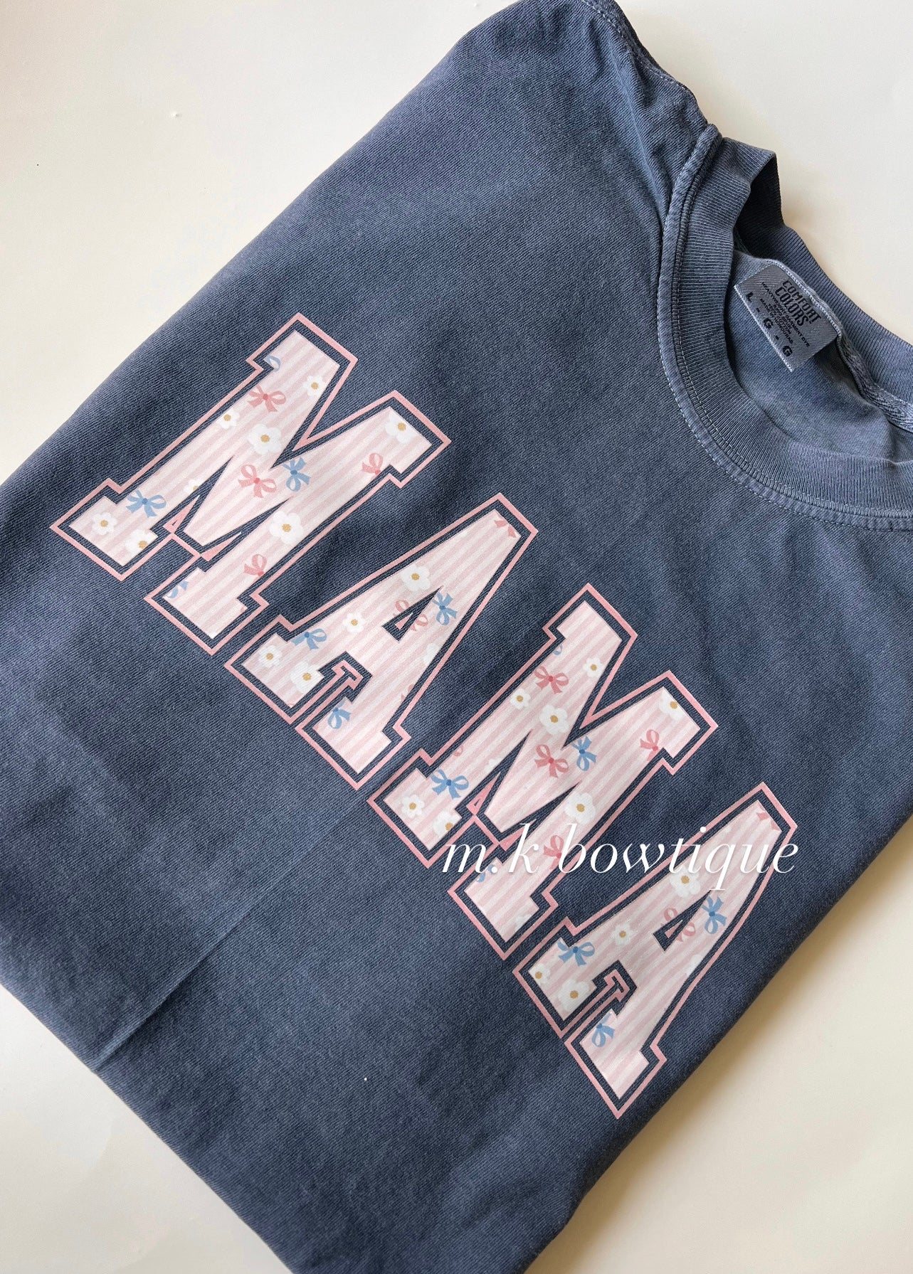 Print Matched “Mama” Tee