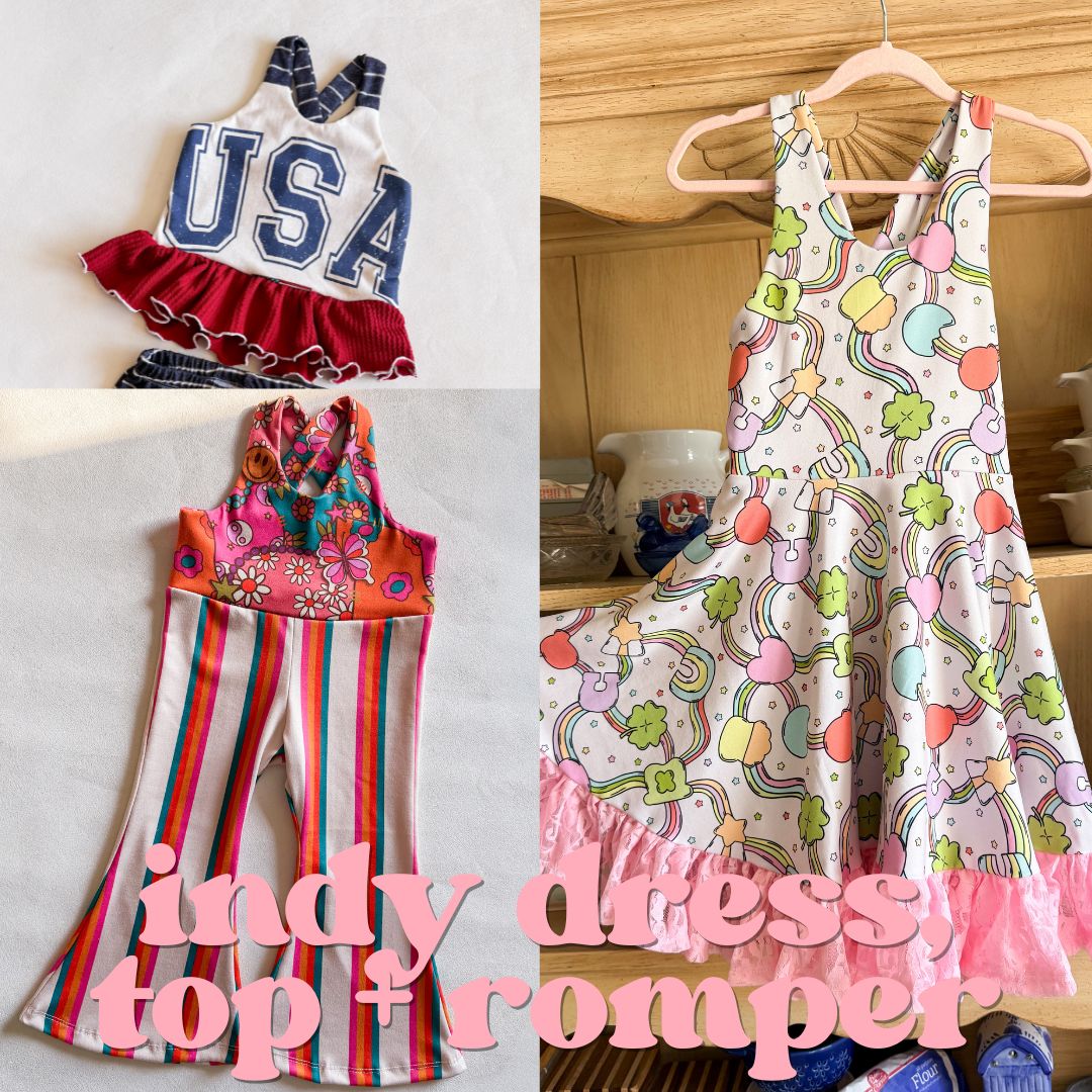 Indy Dress, Top & Romper