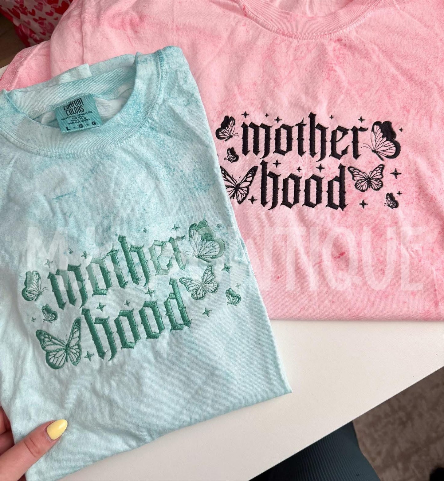 XL Hibiscus (Pink) Motherhood Tee