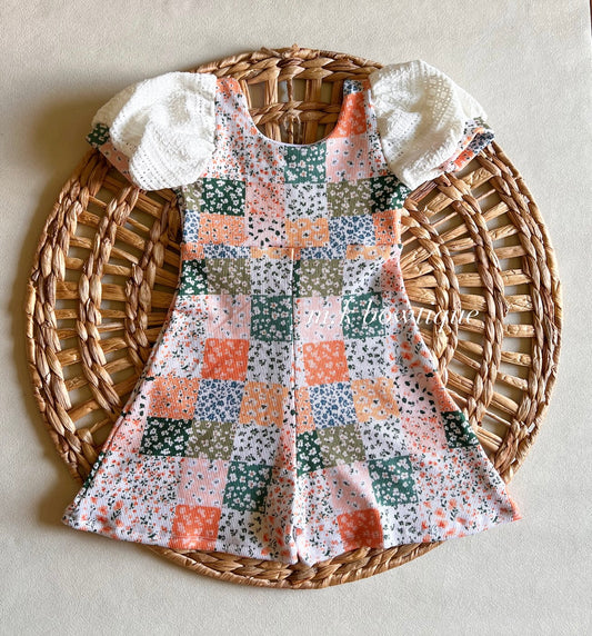 4T Puff Sleeve Petal Romper