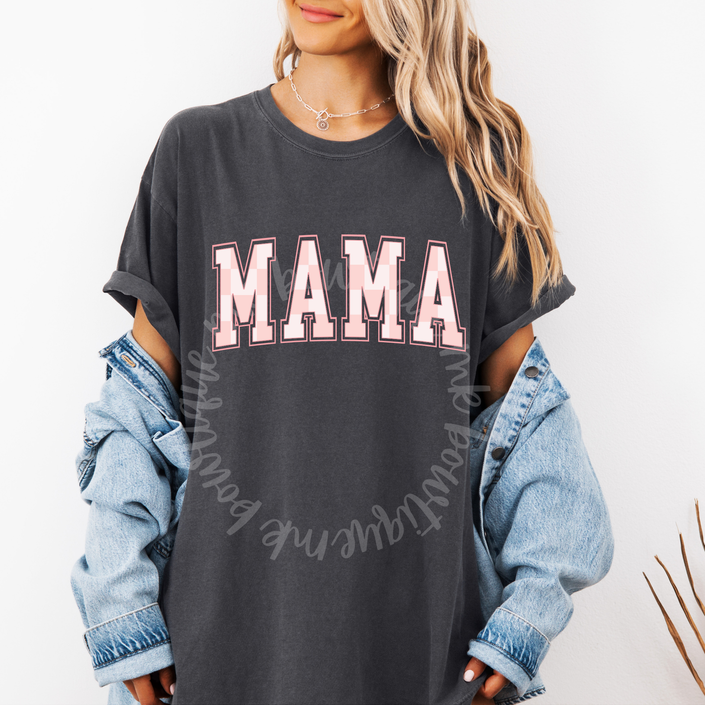 Print Matched “Mama” Tee