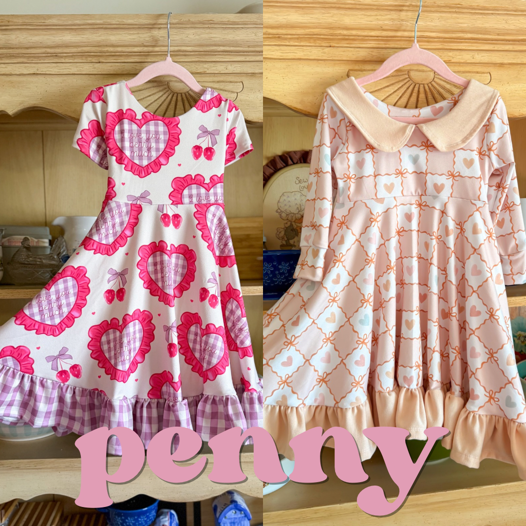 Penny Ruffle Dress, Bubble & Romper